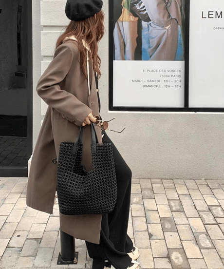 mesh tote bag / 2color　hm2247