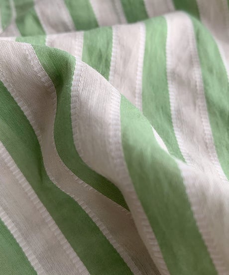 feminine stripe blouse / 2color　hm1478