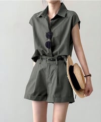 shirt & short pants set / 2color　hm2260