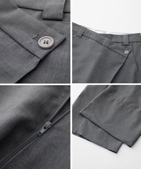 asymmetric wide leg pants　hm1734