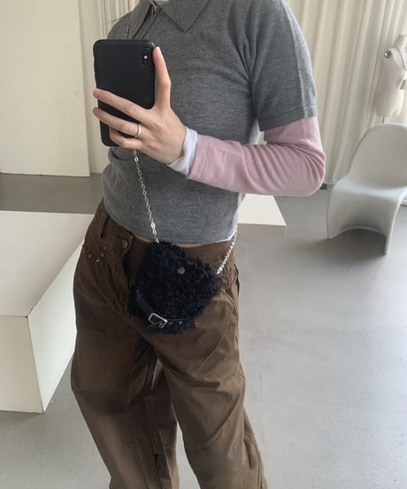 fur mini bag / 2color　hm2758