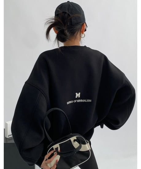 《即納》embroidered pullover / 3color　hm1995