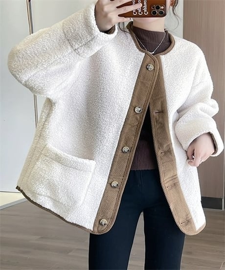 reversible boa blouson / 3color　hm2672
