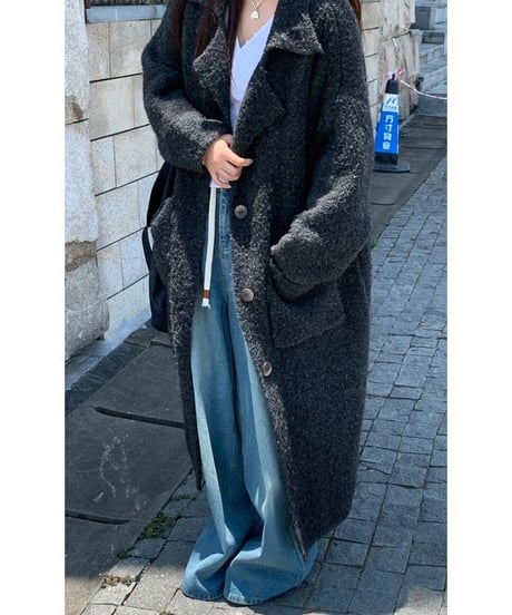 loose long knit cardigan　hm1883