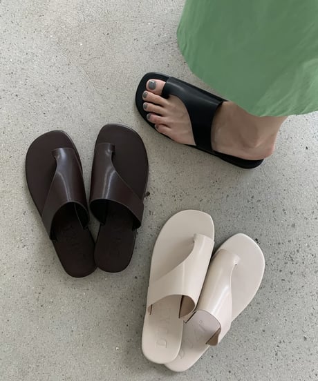 cutout thong sandal / 3color　hm1547