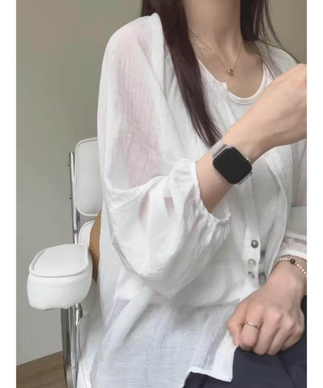 sheer light cardigan / 4color　hm2922