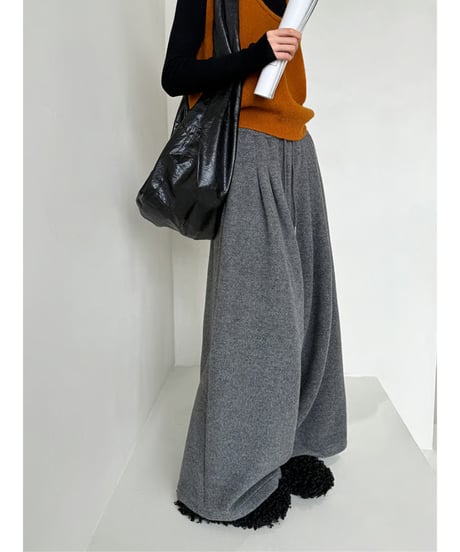 wide leg sweat pants / 2color　hm2738