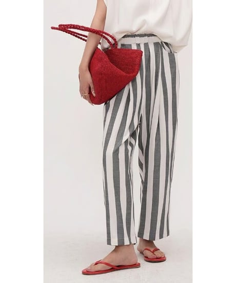 tan striped harem pants　hm2440
