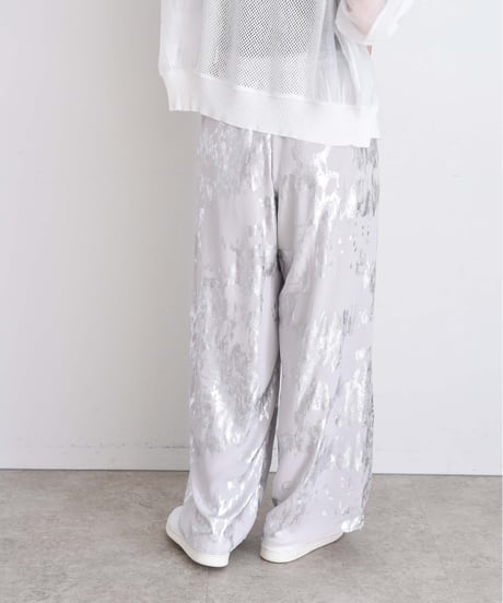 metallic wide pants / 2color　hm1595