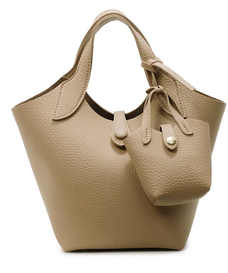 cubic leather handbag / 6color　hm2769