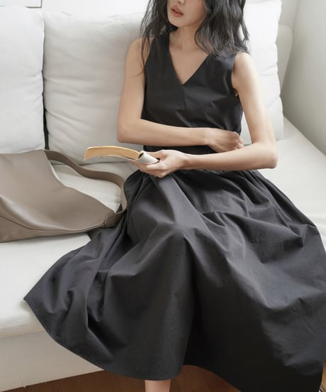asymmetry gather dress　hm1518