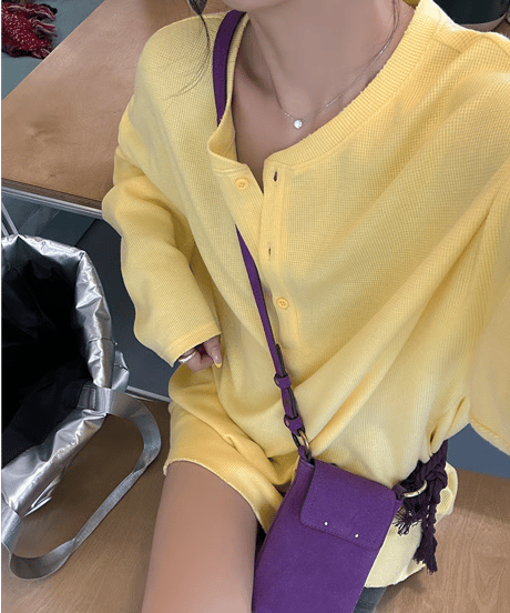 waffle soft pullover / 2color　hm2209