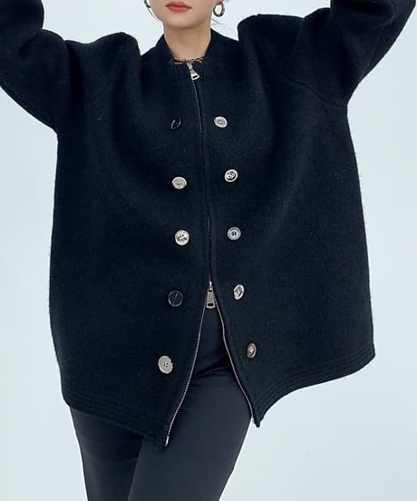 button knit cardigan / 3color　hm1718