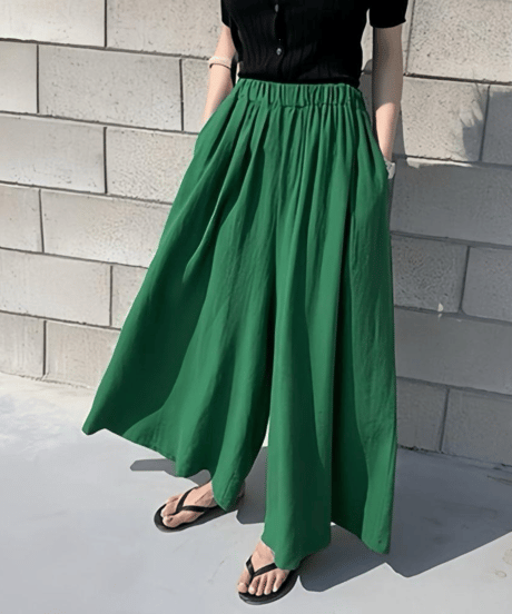 wide skirt pants / 4color　hm2904