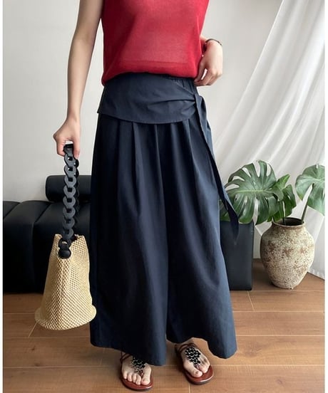 belted wrap pants / 2color　hm2408