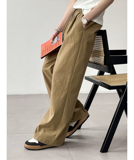 relaxed chino wide pants / 3color　hm2076
