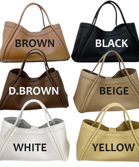 soft leather basket bag / 6color　hm1859