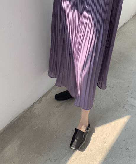 pleated long dress / 4color　hm2910