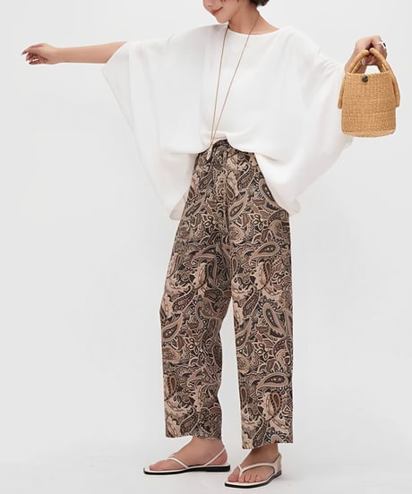 paisley wide pants　hm2305