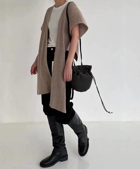 2way stole gilet / 3color　hm2525