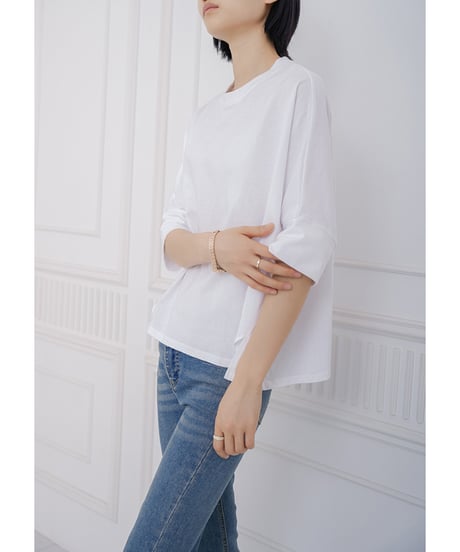 side slit tee / 8color　hm2963