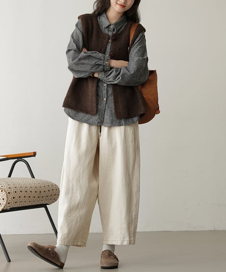 knitted vest & shirts　hm2553