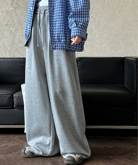 soft wide sweatpants / 3color　hm2065