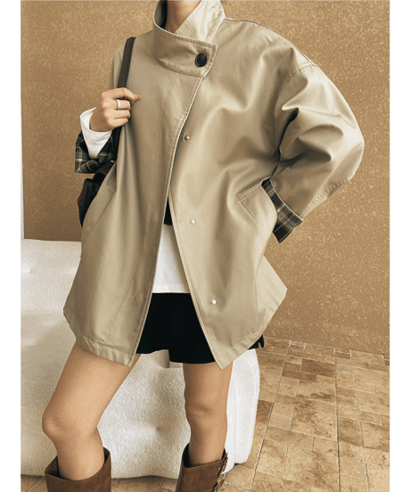 british style coat　hm2548