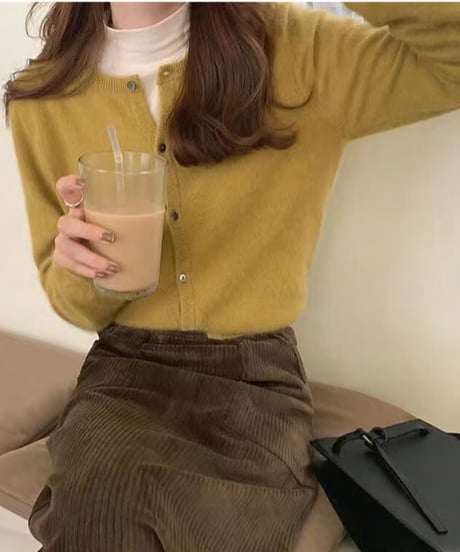 classic crewneck cardigan / 8color　hm2657