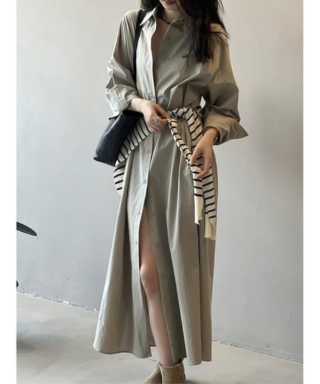 light split dress / 3color　hm2536