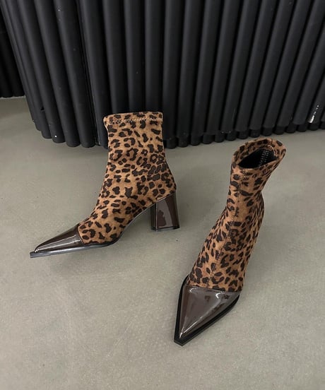 spliced high heel boots / 4color　hm2528