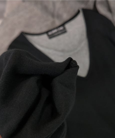 v-neck long-sleeved top　hm1003