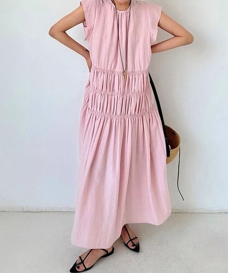 tiered long one-piece　hm2243