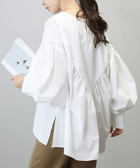 loose back blouse / 3color　hm2581