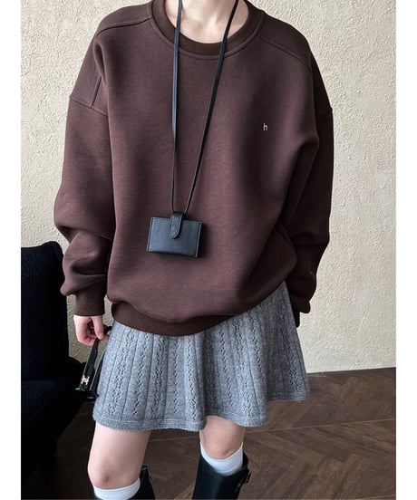one point sweat shirt / 4color　hm2048