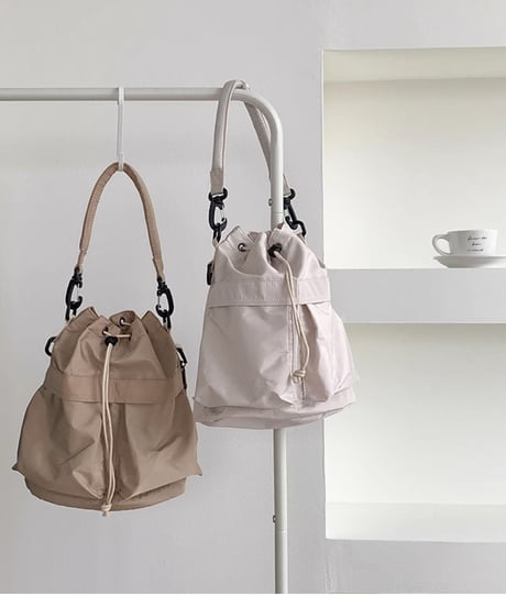 soft gathered tote bag / 6color　hm2362