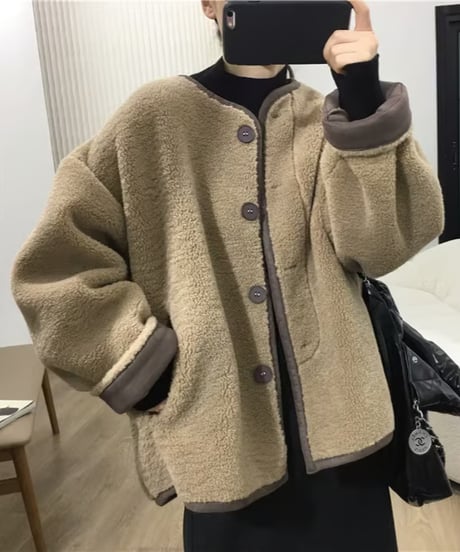 reversible boa blouson / 3color　hm2715