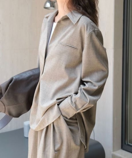 tuck skipper shirt / 2color　hm2014