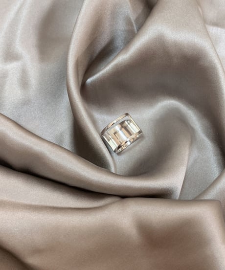silver wide ring　hm1553