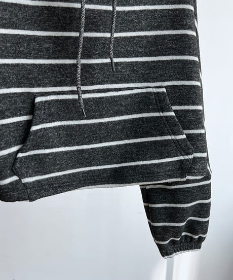 relaxed strip hoodie / 2color　hm2060