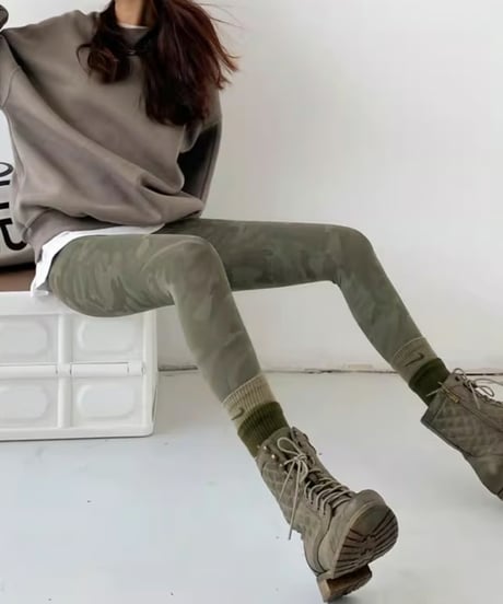 camouflage leggings / 3color　hm1929