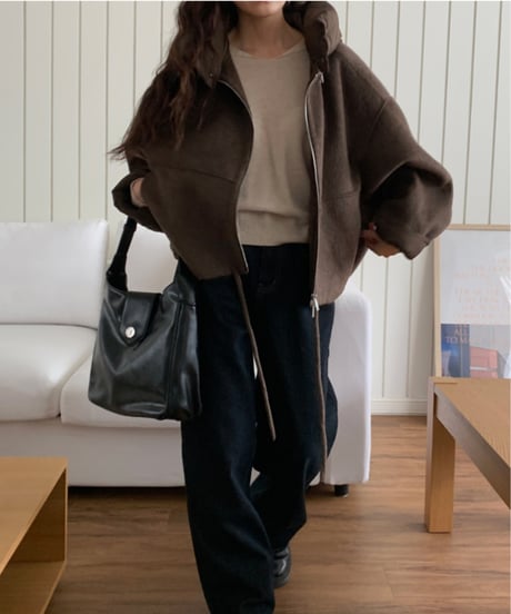 modern zip jacket / 5color　hm2723