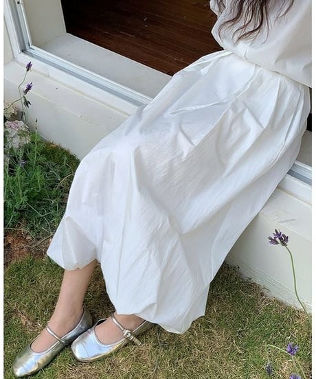 volume cotton skirt / 5color　hm2334