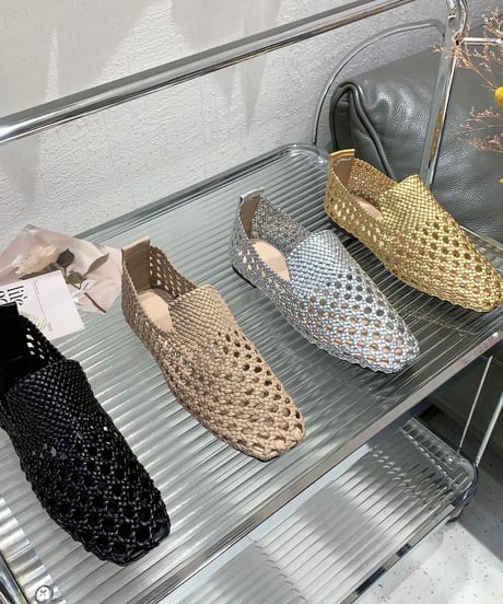 woven slide mules / 3color　hm2367