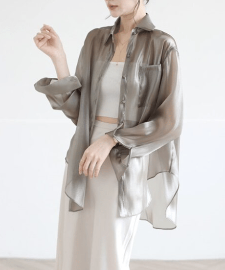 sheer pocket shirt　hm2877