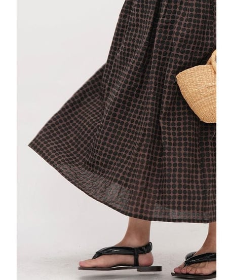 check gathered dress　hm2294
