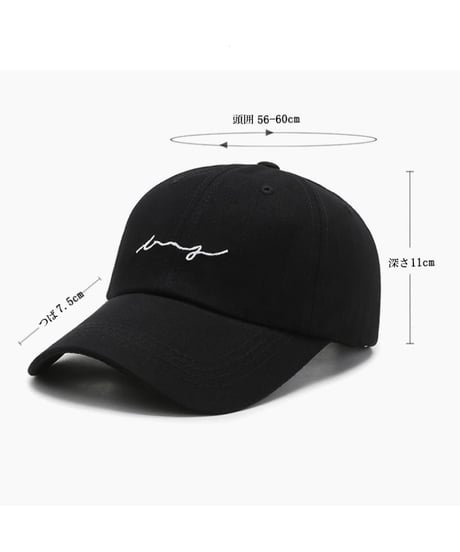 embroidered cap / 4color　hm2134