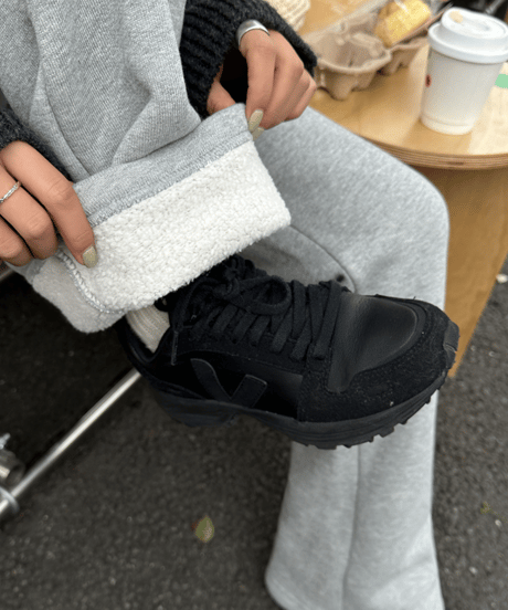 back boa sweat pants / 2color　hm1127