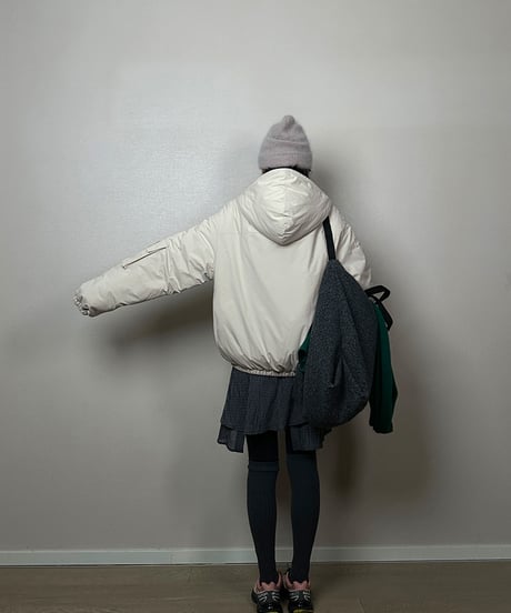 label pullover jacket / 2color　hm1891