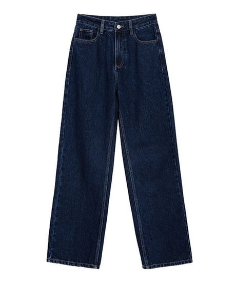 high waist straight jeans pants　hm2001